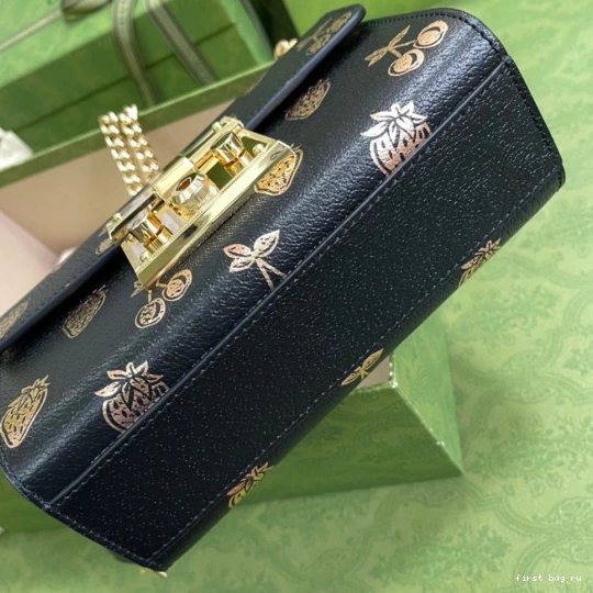 Firstbag ru small padlock shoulder GUCCI bag berry 0818